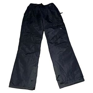 Men's Slalom Black Insulated Snow Pants